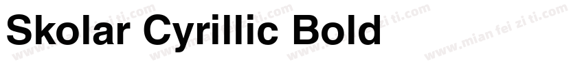Skolar Cyrillic Bold字体转换